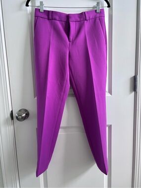 Banana Republic Bright Magenta Tapered Dress Pants